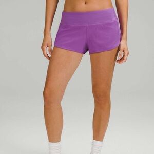 Lululemon purple speed up shorts